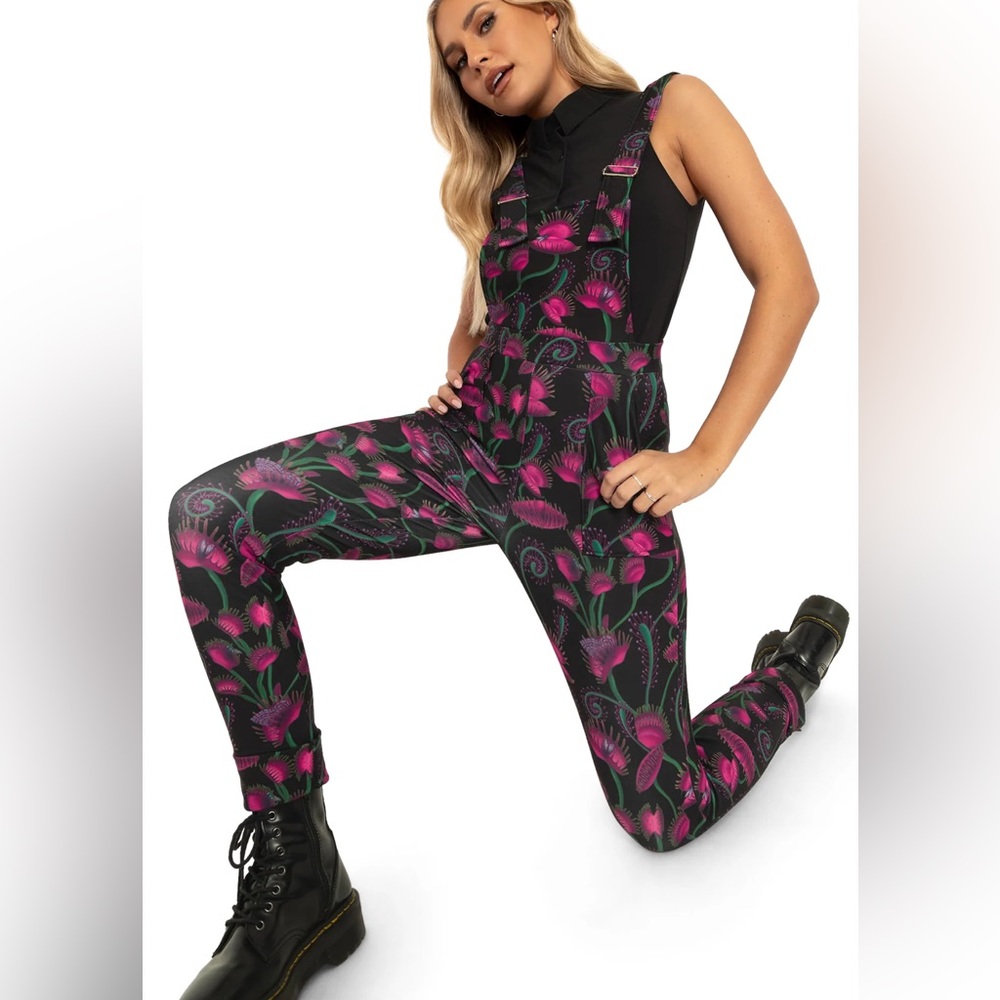 Blackmilk Clothing “I eat flies” Venus Flytrap Overalls